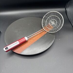 KitchenAid Scoop Strainer Skimmer Spoon Ladle Wire Mesh Basket Fry Cooking HTF